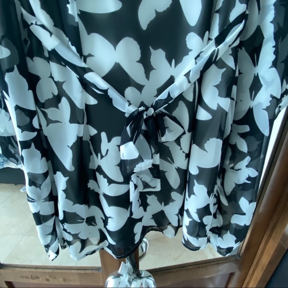 Cover up Beach bat sleeves Black knots L Yola beachwear - Picture 8 of 10